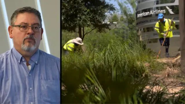 BrightView American Airlines maintenance landscaping